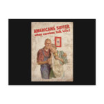 Americans Suffer When Careless Talk Kills Postcard