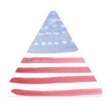 Americans USA Flag Triangle Stickers