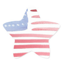 Americans USA Flag Star Stickers