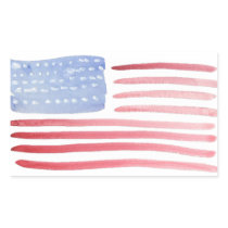 Americans USA Flag Rectangle Sticker