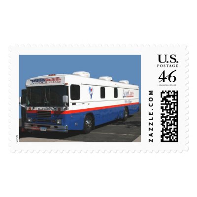AmeriCares Bus Postage Stamp by AmeriCares