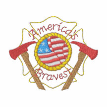 America's Bravest Firefighters Embroidered Polo Shirt