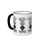 America's Fast Trains Carry Railway Express Mugs