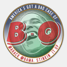 America's Got a Bad Case of... Round Sticker