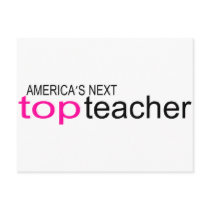 Americas Next Top Teacher Postcards