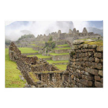 Americas, Peru, Machu PIcchu. The ancient Photographic Print