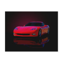 Americas Sports Car Postcard