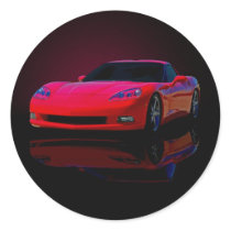 Americas Sports Car Sticker