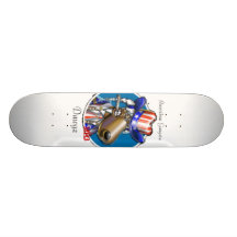 Amerikan Gangsta, Dawgz,by MH3 Skateboard Deck