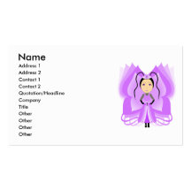 Amethyst Butterfly Princess Business Cards
