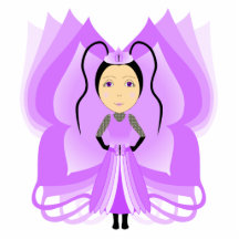 Amethyst Butterfly Princess Cut Out