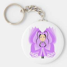 Amethyst Butterfly Princess Keychains