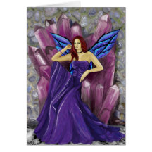 amethyst chair greeting card