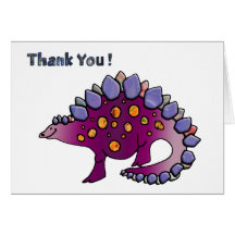 Amethyst Dinosaur 3 Card