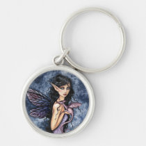 Amethyst Dragon Purple Fairy Fantasy Art keychains