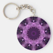 Amethyst Kaleidoscope Keychains