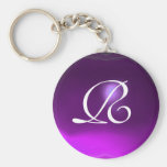 AMETHYST  MONOGRAM ,purple Key Chains