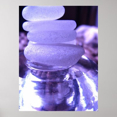 Amethyst Sea Glass Print by LHSeaglass