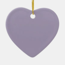 Amethyst Smoke Heart Ornament