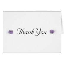 Amethyst Thank You Card