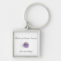 Amethyst Wedding Keyring Keychains
