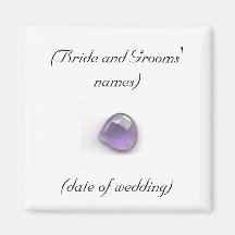 Amethyst Wedding Magnet