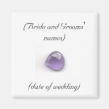 Amethyst Wedding Magnet