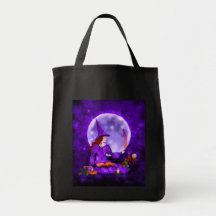 Amethyst Witch Tote Bag