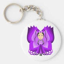 Ametrine Butterfly Princess Keychain