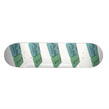 Ami as Americium Am and Iodine I Skateboard Deck
