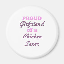 Amie fière d'un poulet Sexer Aimant