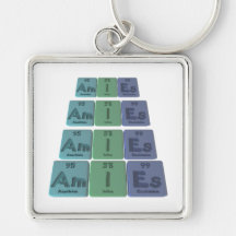 Amies-Am-I-Es-Americium-Iodine-Einsteinium Keychains