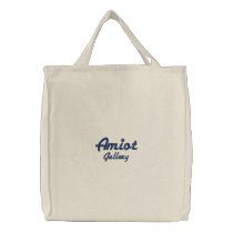 AMIOT GALLERY ELEGANT BLACK TOTE -ROYALI CANVAS BAGS