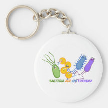 Amis bactériens porte-clefs