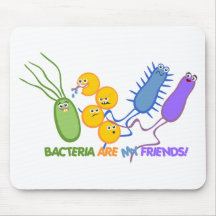 Amis bactériens tapis de souris