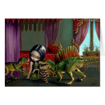"Amis de dinosaure carte de voeux d'II"
