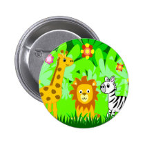 Amis de jungle boutons publicitaires