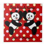 Amis de panda de BFF Carreaux En Céramique