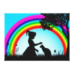 Amis sous l'arc-en-ciel toiles tendues