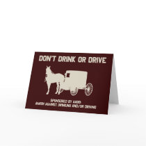 Amish - dont drink or drive