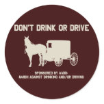 Amish - dont drink or drive