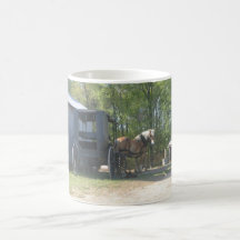 Amish Horse Coffee Mugs