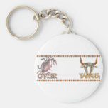 Amitié de zodiaque de Taureau de Cancer de Valxart Porte-clefs
