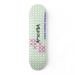 Amoeba Green Neon Deck Custom Skate Board