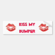 amomentonthelips, amomentonthelips, KISS MY BUMPER Bumper Stickers