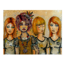 Among the Herd Post Card