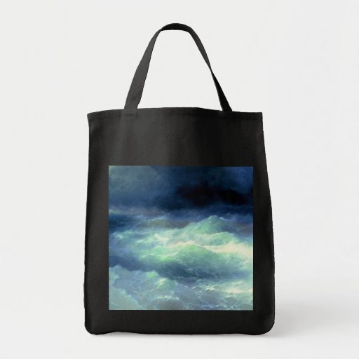 Among the Waves Tote Bags