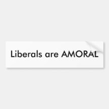 Amoral Bumper Sticker