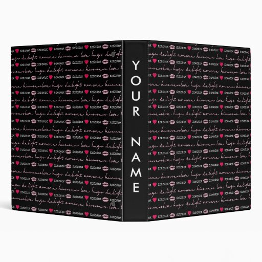 Amore Black Red Love Binder