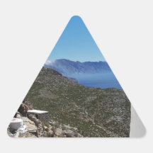 Amorgos Coast. Triangle Stickers